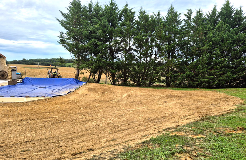 Terrassement pour installation de piscine Gers à Marciac